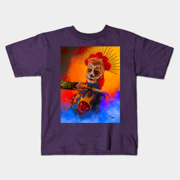 Killer Catrina Kids T-Shirt by NESSHEAD